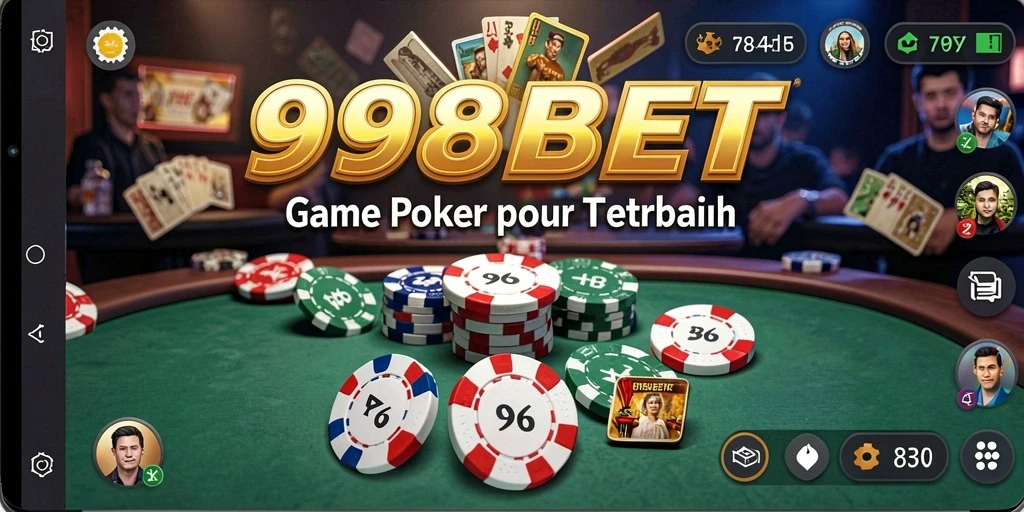 Tampilan menarik dari gameplay Poker di 988BET.