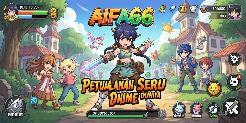 Tampilan menakjubkan dari karakter Anime dalam gameplay AIFA66.