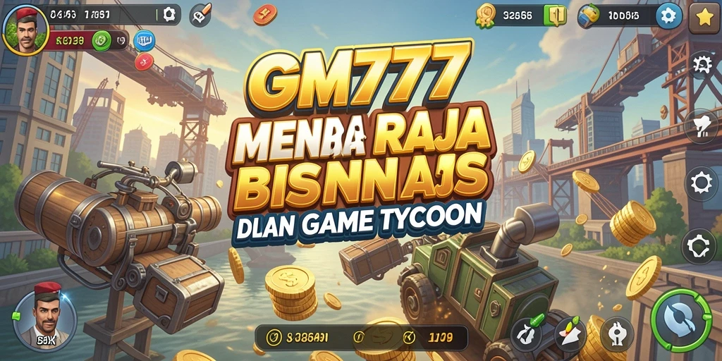 Screenshot utama GM777 menunjukkan gameplay menarik dari dunia Tycoon.
