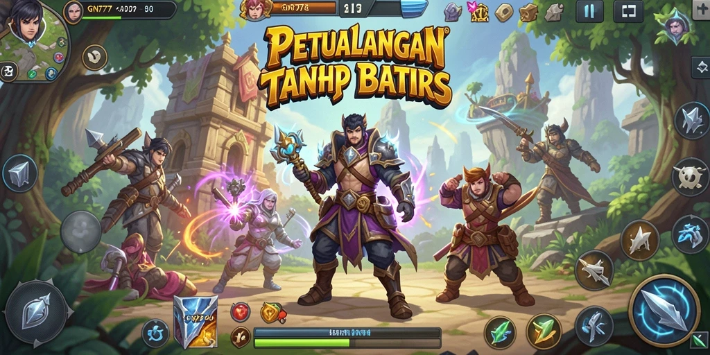 Tangkapan layar gameplay <strong>GN777</strong> yang menunjukkan pertarungan epik dalam dunia ARPG.
