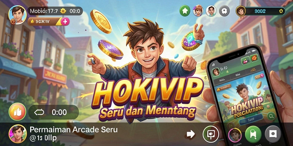 Screenshot gameplay HOKIVIP menunjukkan aksi seru dalam permainan Arcade.