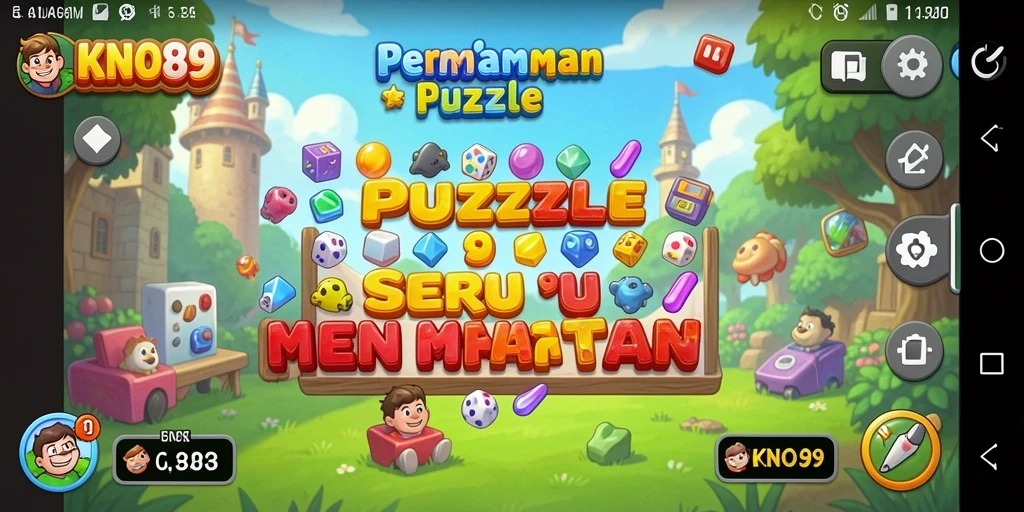 Tampilan gameplay KNO89 yang menarik dan penuh tantangan Puzzle.
