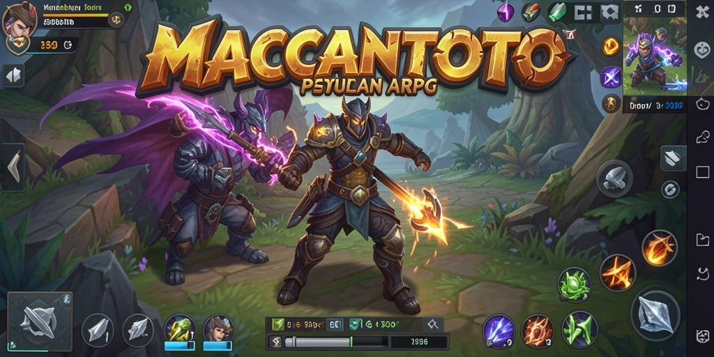 Gameplay seru <strong>MACANTOTO</strong> dengan pertarungan yang mendebarkan.