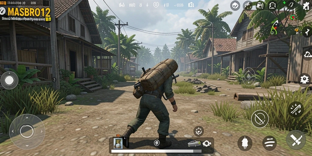 Tangkapan layar menunjukkan pengalaman gameplay immersive dalam <strong>MASBRO12</strong>.
