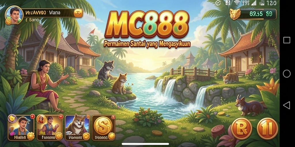 Tampilan gameplay seru dan santai dari MC888.