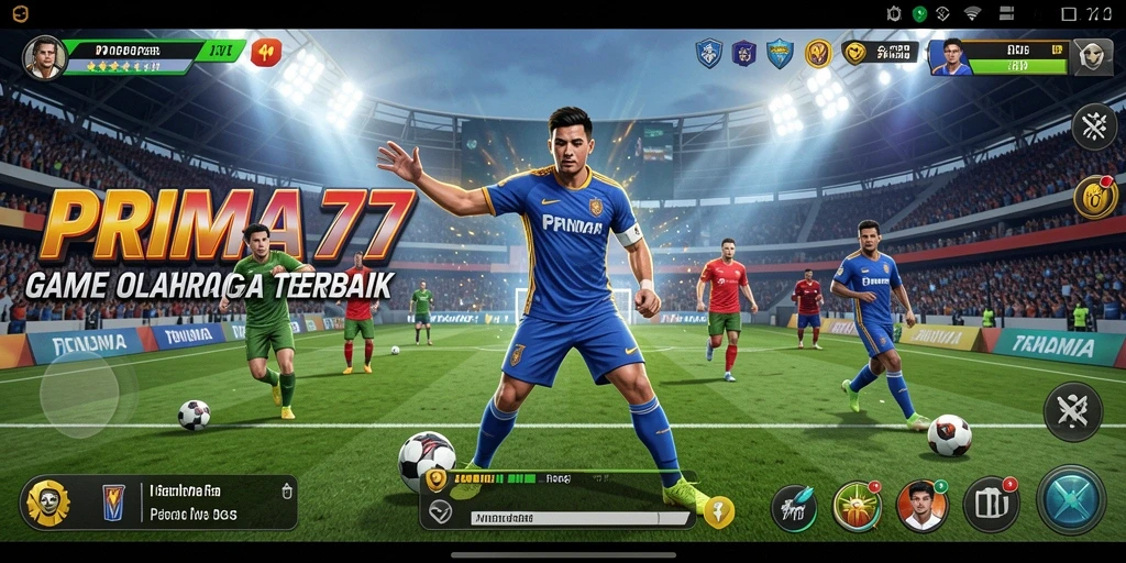 Tampilan gameplay seru dan menarik dari PRIMA77 yang penuh aksi olahraga.