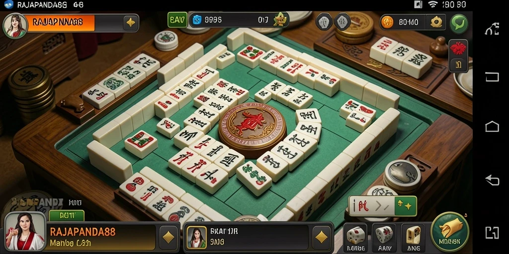 Screenshot utama RAJAPANDA88 menampilkan gameplay Mahjong yang menarik dan interaktif.