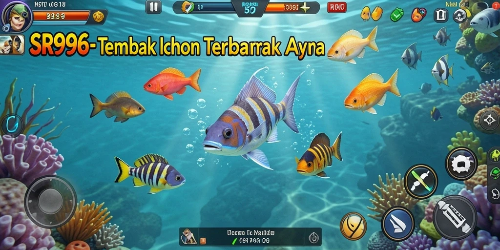 Tangkapan layar menunjukkan gameplay Tembak Ikan yang seru dan mendebarkan.