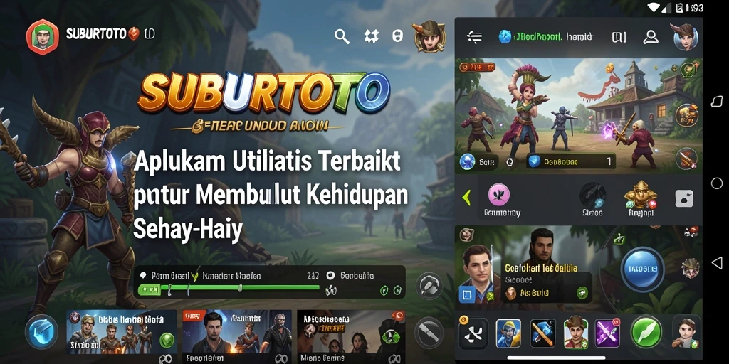 Tampilan antarmuka SUBURTOTO yang intuitif dan modern.